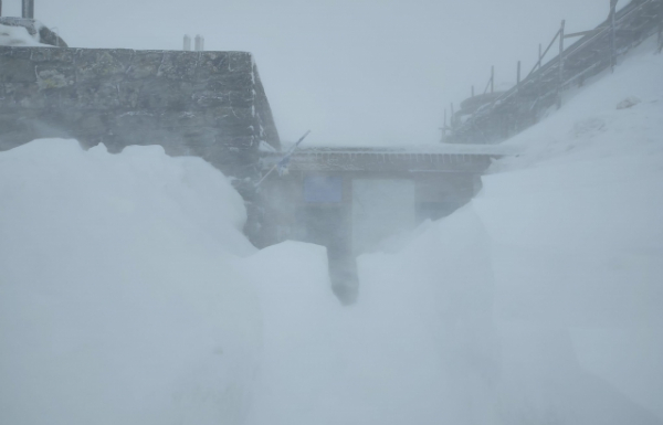На високогір'ї Карпат лютує снігова хуртовина. Температура - 5 градусів морозу (ФОТО)