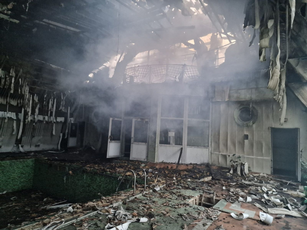  Постраждалих немає: рятувальники ліквідували пожежу на площі 500 кв.м на території санаторію у Синяку 