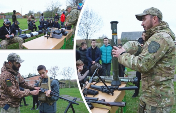 Мукачівських школярів навчають військовій підготовці ті, хто знає війну з середини (ВІДЕО)