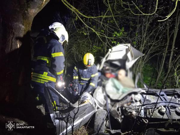  Водія та пасажирку госпіталізували: подробиці нічної ДТП на Хустщині 