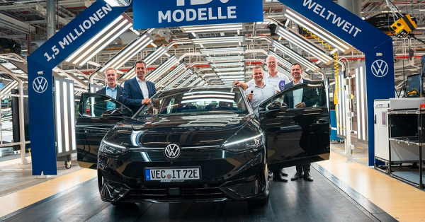 Volkswagen випустив вже 1,5 мільйона електромобілів серії ID.