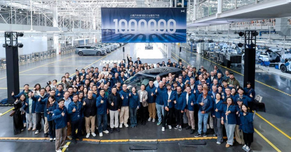 Xpeng подолав рубіж у мільйон автомобілів