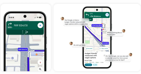 Gemini AI інтегрується в Google Maps — голосові підказки навігатора стануть зрозумілішими