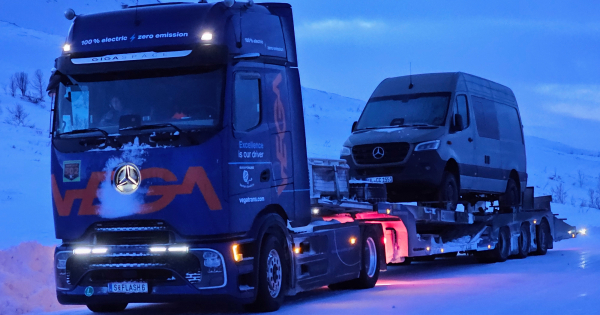 Mercedes-Benz eActros 600 подолав 8 000 км у рамках eNordkapp Challenge