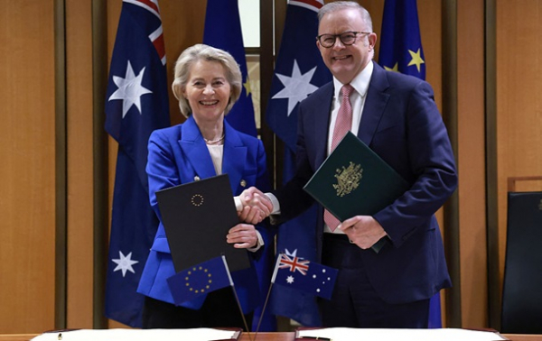 Євросоюз та Австралія домовилися про вільну торгівлю Євросоюз та Австралія домовилися про вільну торгівлю