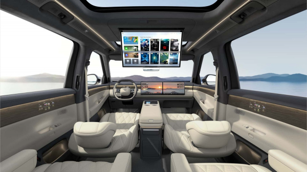 Volkswagen показав інтер'єр ID. Era 9X з трьома дисплеями та проєкціями Volkswagen показав інтер'єр ID. Era 9X з трьома дисплеями та проєкціями