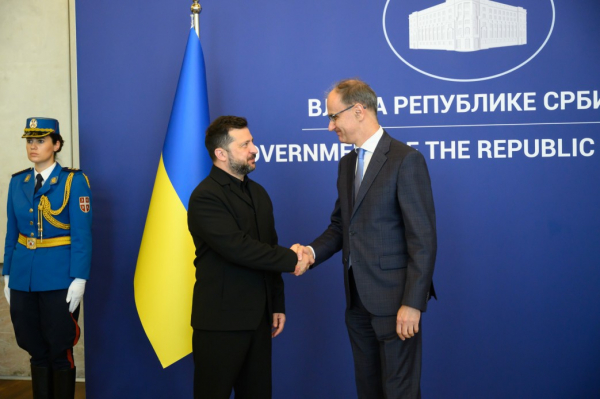 Зеленський обговорив із прем’єром Сербії реалізацію економічних проєктів Зеленський обговорив із прем’єром Сербії реалізацію економічних проєктів